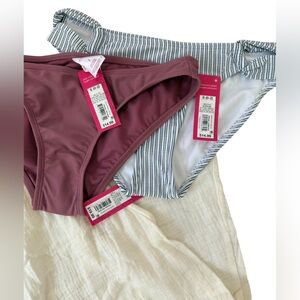 SWIM BUNDLE - size Small - Two swim bottoms and one cover up XHILARATION